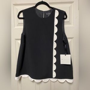Black and White Sleeveless Victoria Beckham for Target Top